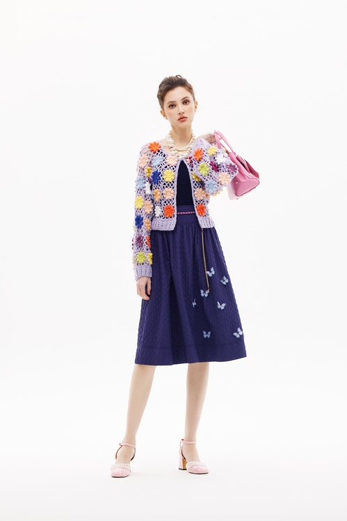 浪漫手作五彩外套,針織外套