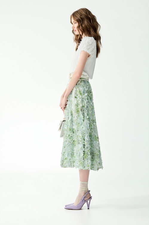 綴睫毛蕾絲袖Ｔ恤上衣,白色上衣,白色背心