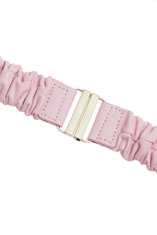 立體花朵牛皮彈性腰帶,,立體花朵牛皮彈性腰帶,春夏穿搭,珍珠,皮帶,皮革