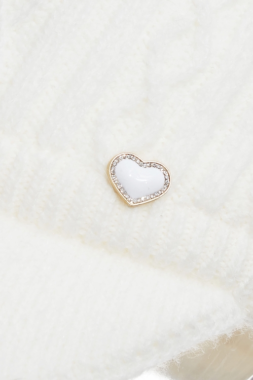 日系純白鏤空針織帽,帽子