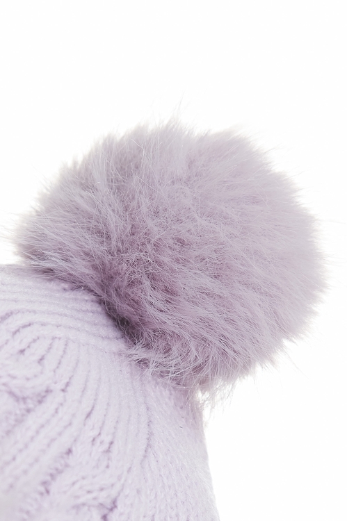 暖呼呼毛球遮耳帽,帽子