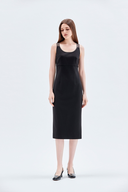 法式典雅禮服小洋裝,短袖洋裝