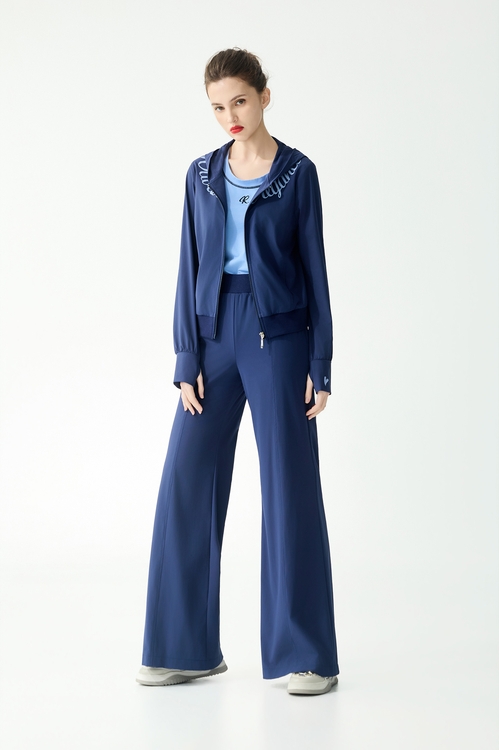 字串印花連帽膠原蛋白外套,一般外套