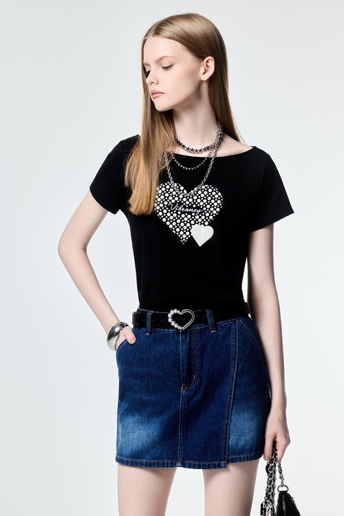 極簡牛仔褲裙,牛仔短褲