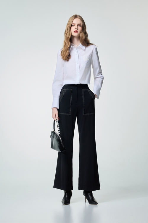 壓線顯瘦涼感超魔褲,長褲