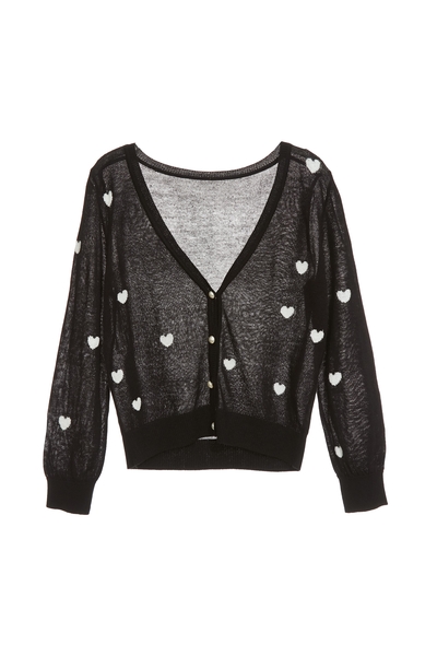 滿天心V領針織外罩