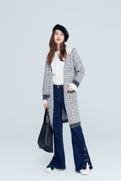 Elegant classic Hairy coat