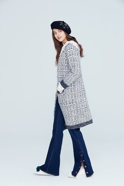 Elegant classic Hairy coat