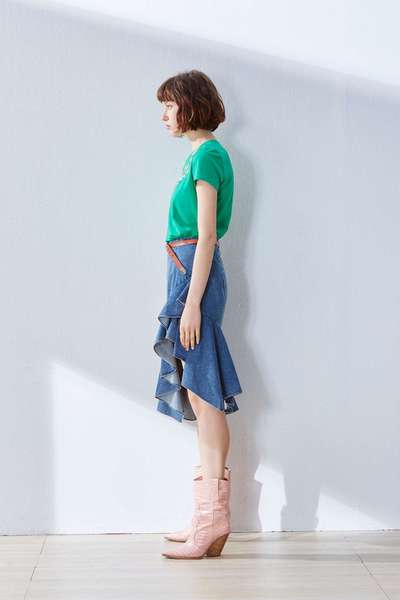 Irregular hem skirt