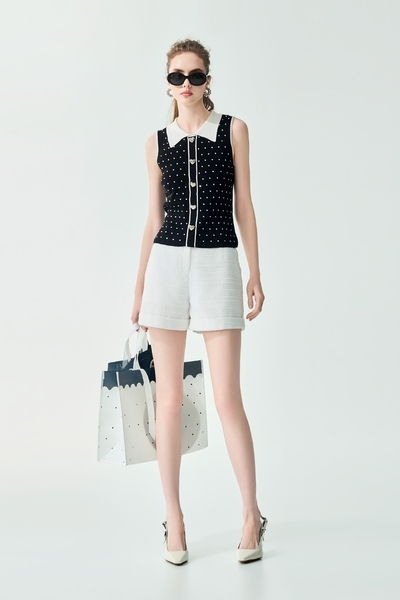 經典花呢紗短褲