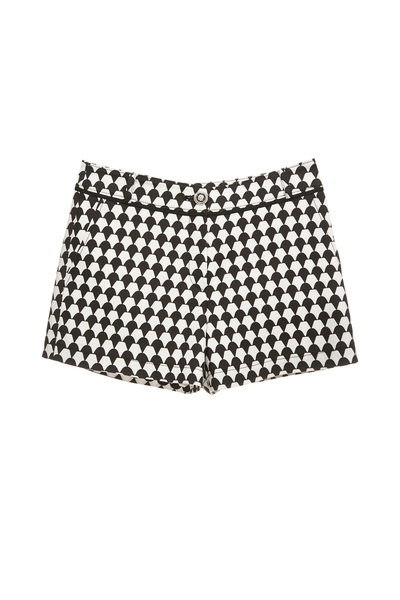 幾何鑽石花套裝短褲