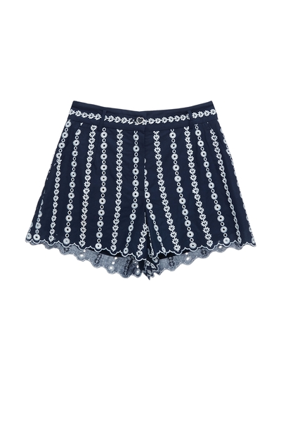 海洋洞穴色蕾絲短褲