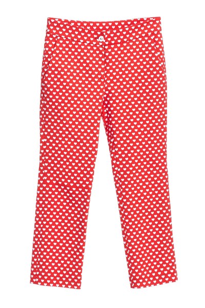 Vintage brick red slim fit pants