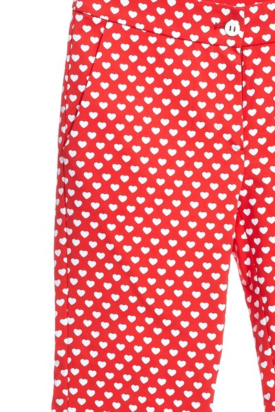 Vintage brick red slim fit pants