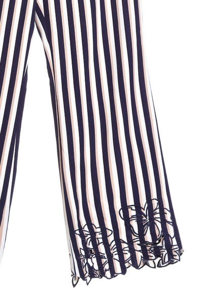 Color stripe design pants