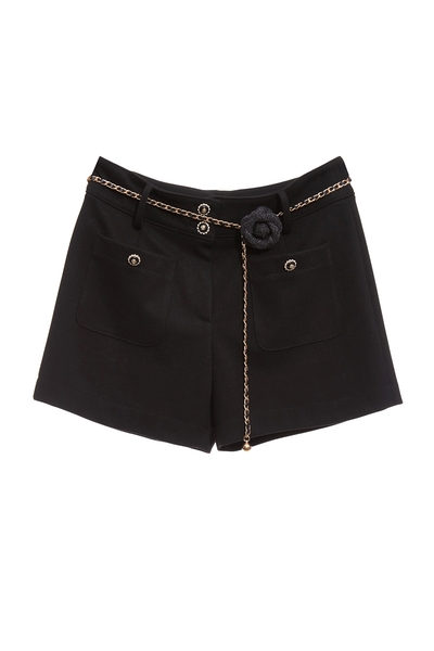 自帶小香風腰鍊短褲