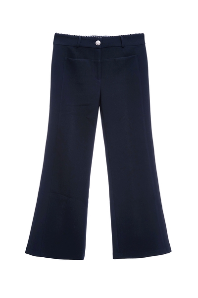 簡約海軍藍小喇叭褲