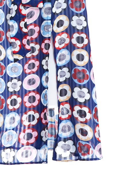 Abstract flower pattern maxi dress