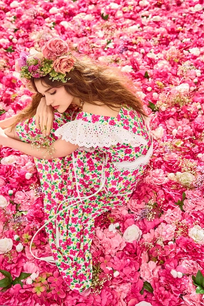 多巴鞍花卉印花長洋