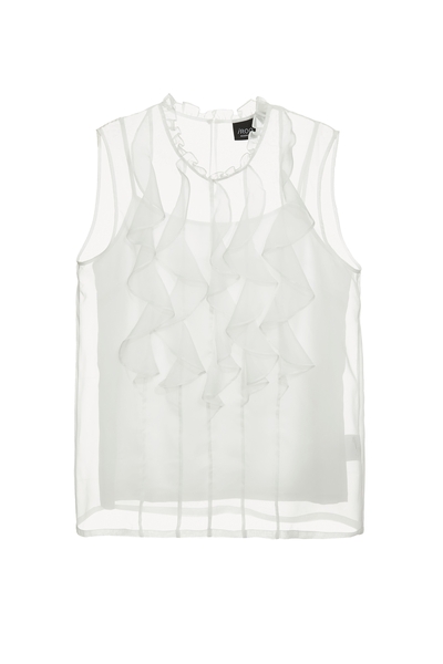 飄逸荷葉背心單品