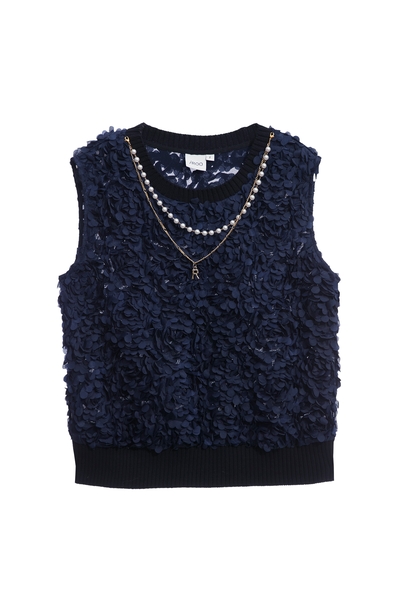 日式紫色光色雷射花上衣