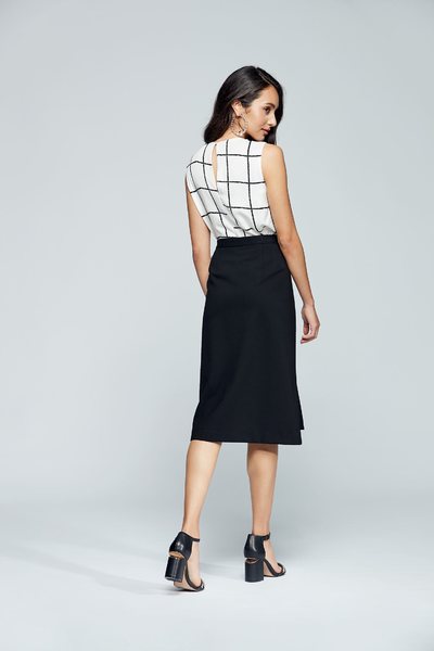 Simplicity plaid classic vest
