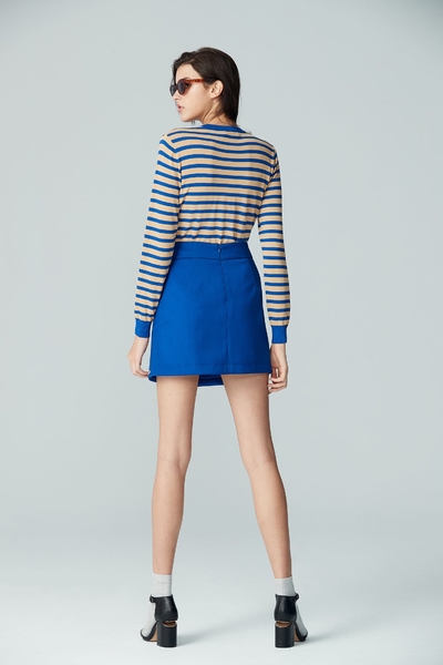 Striped hipster style knitted top