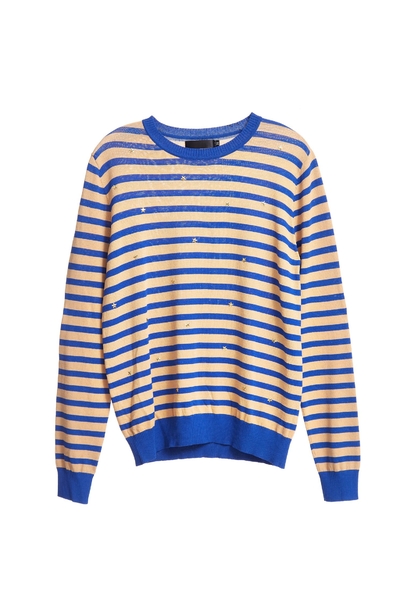 Striped hipster style knitted top