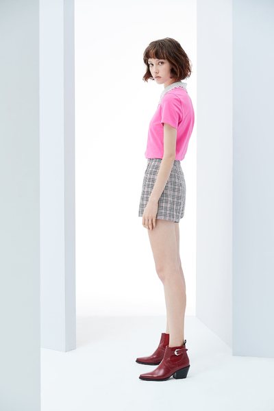 Butterfly collar fashion top