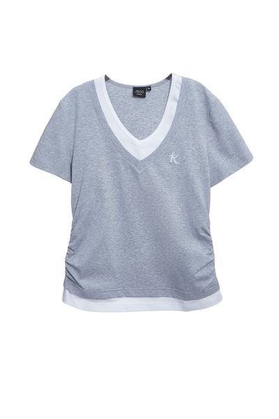 薄暮灰假兩件Ｔ恤上衣