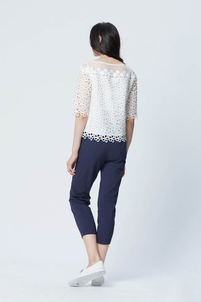 Romantic lace flower blouse