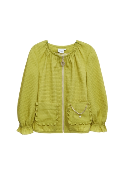 白葡萄綠造型短外套