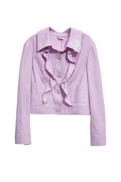 光澤感星星造型外套