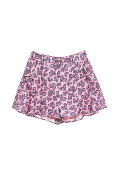 玫瑰愛心印花短褲