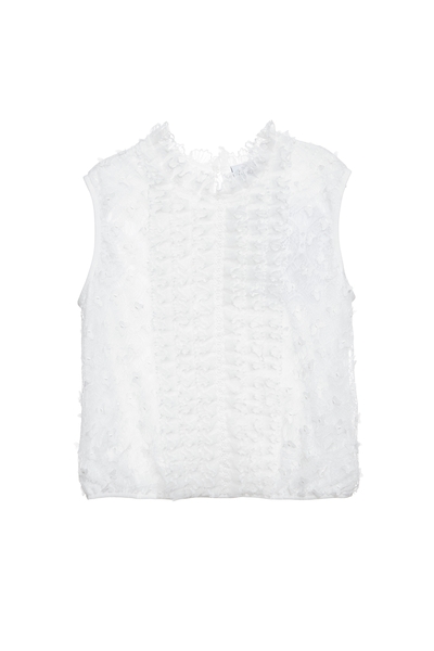 金邊蝴蝶刺繡上衣