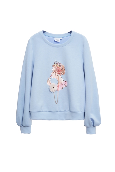 妝造公主印花上衣