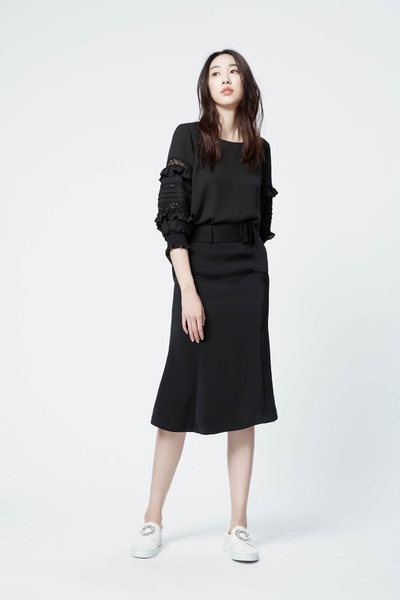 Soft cotton belt skirt