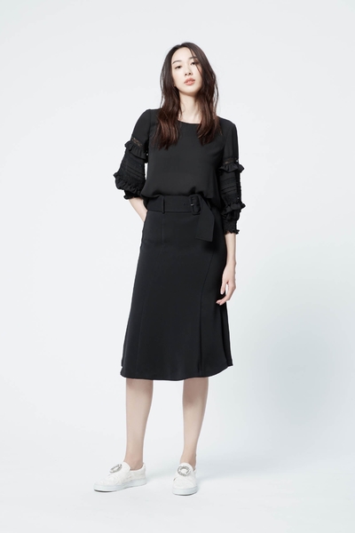 Soft cotton belt skirt