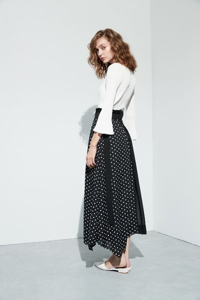 Polka dots classic design skirt