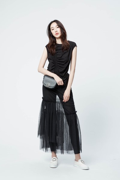Modern ruffle design top