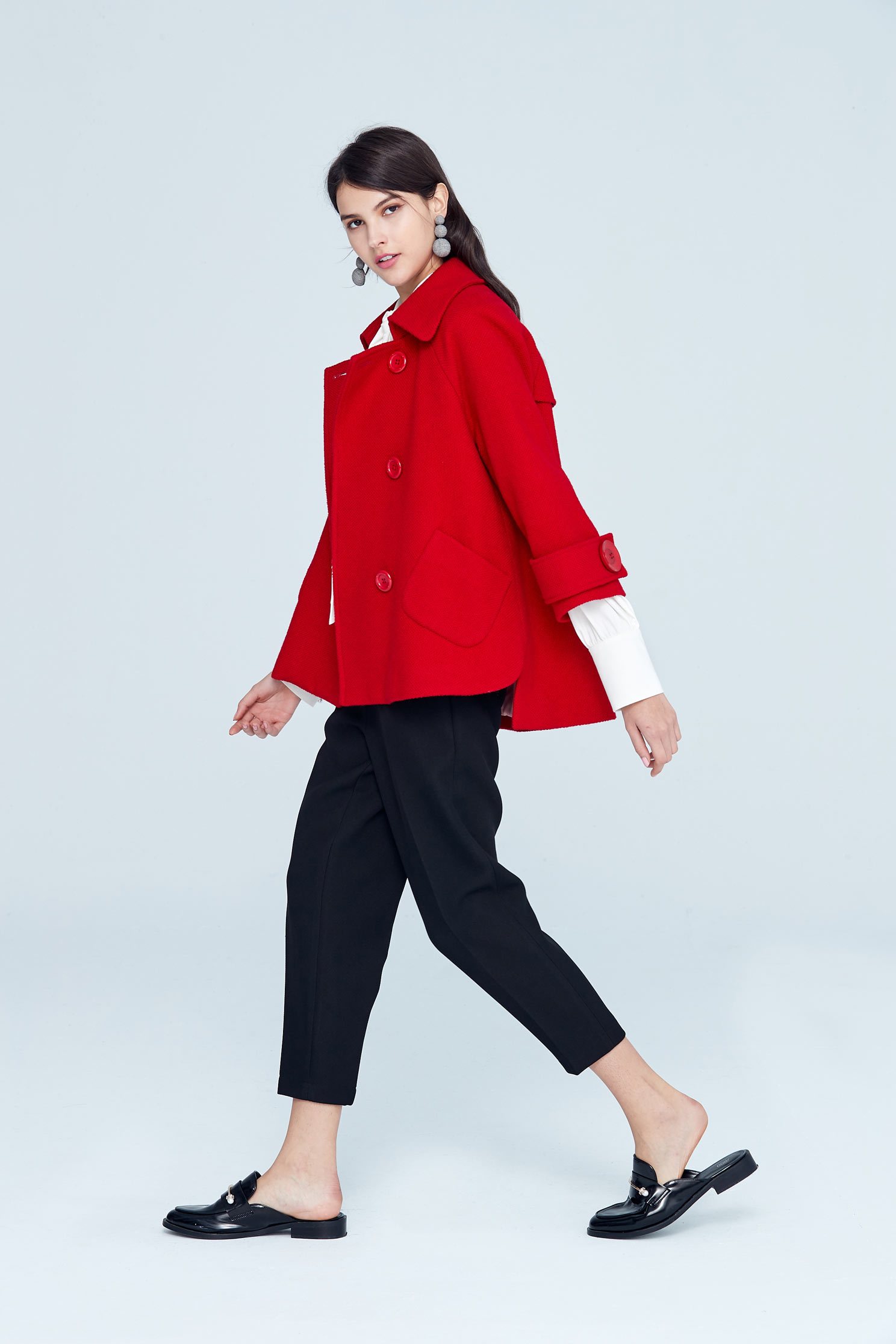 Elegant lapel classic jacket