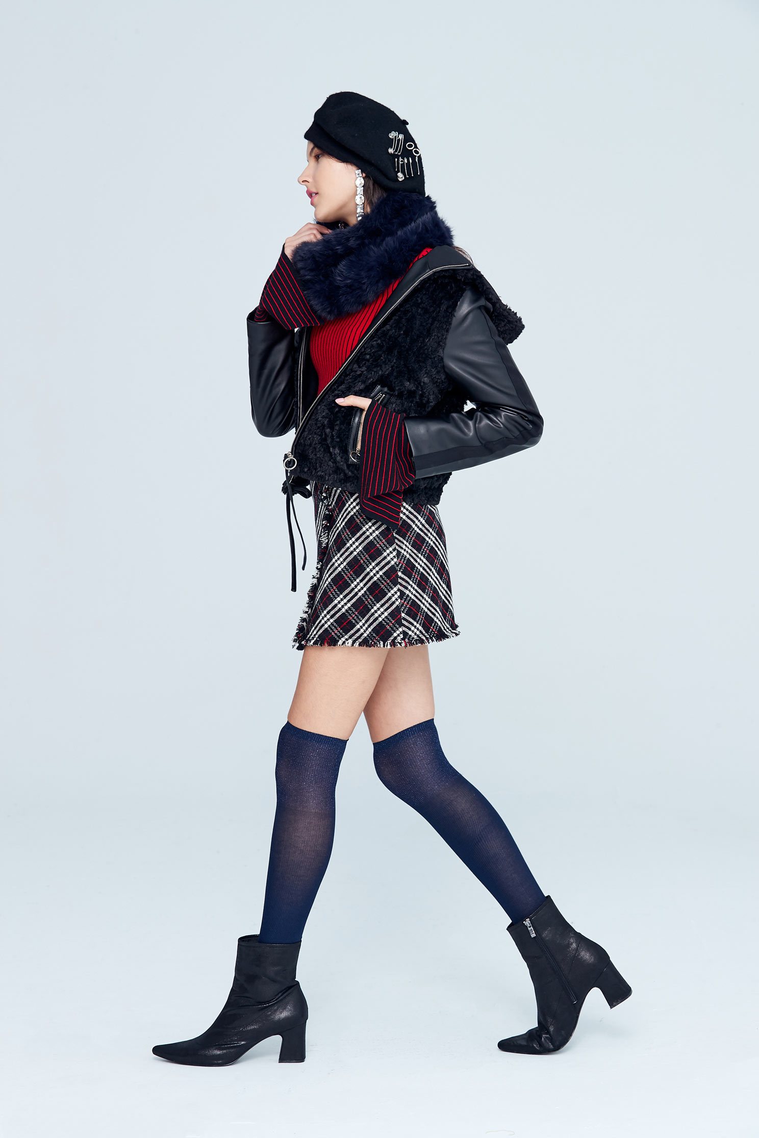 Sleeves stitching classic design jacket