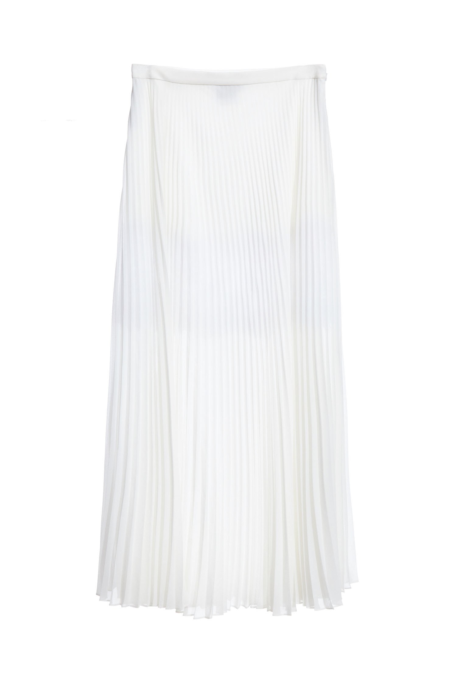 Elegant pleated maxi-skirt
