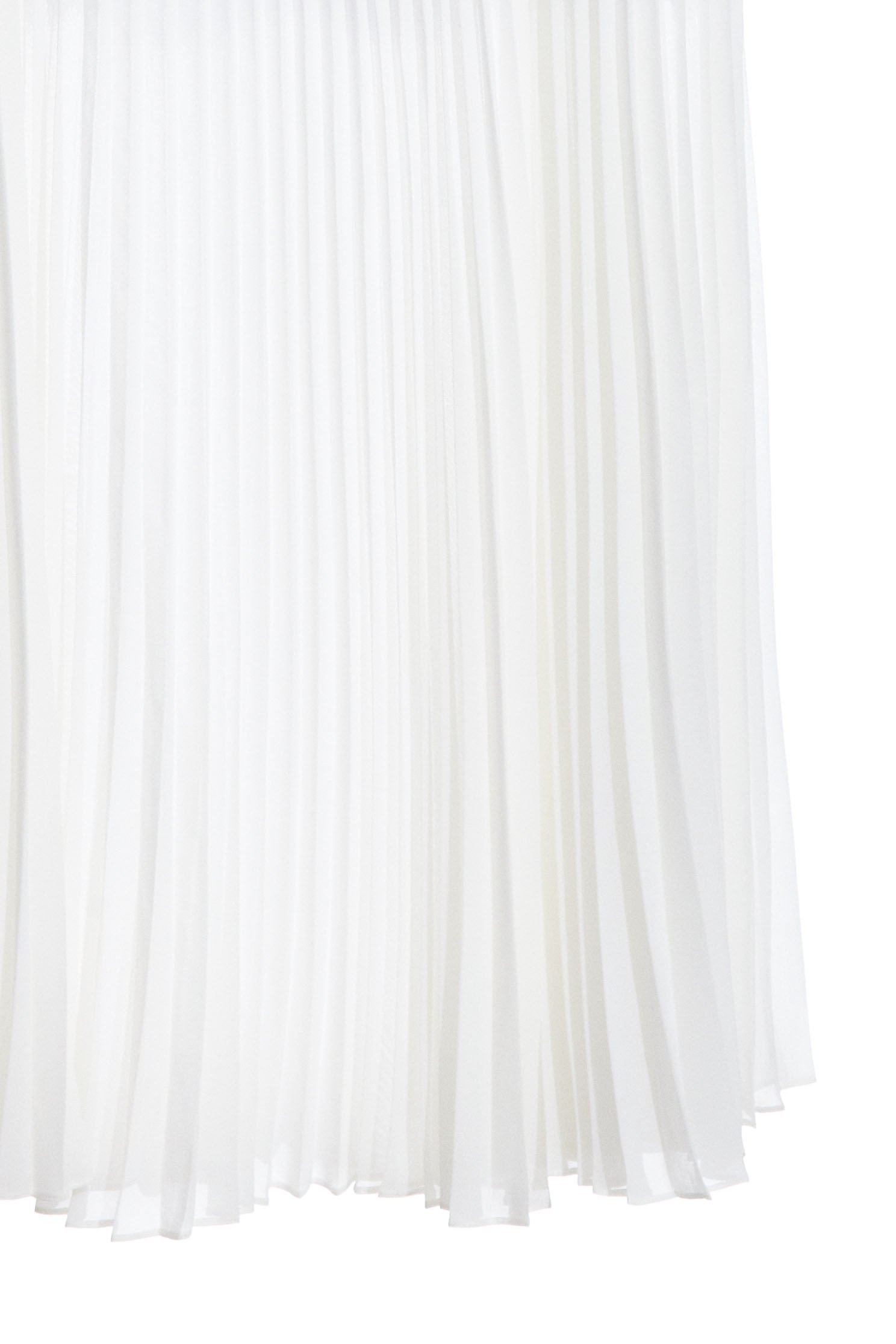 Elegant pleated maxi-skirt