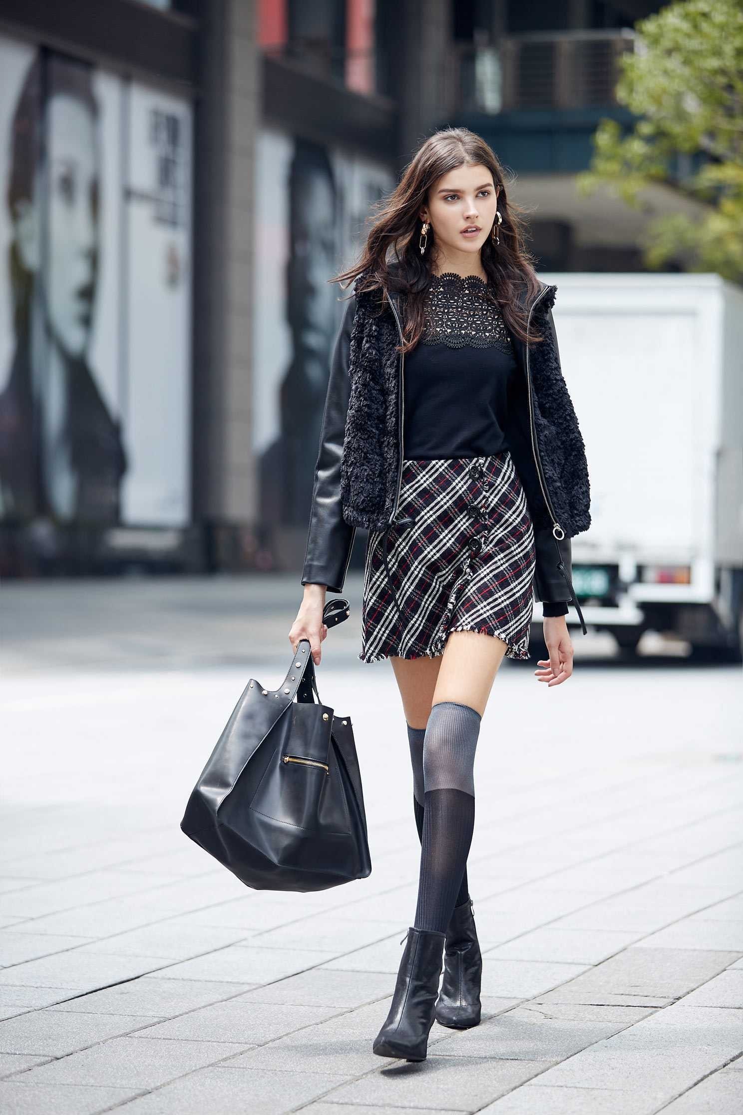 Vintage plaid classic design shorts