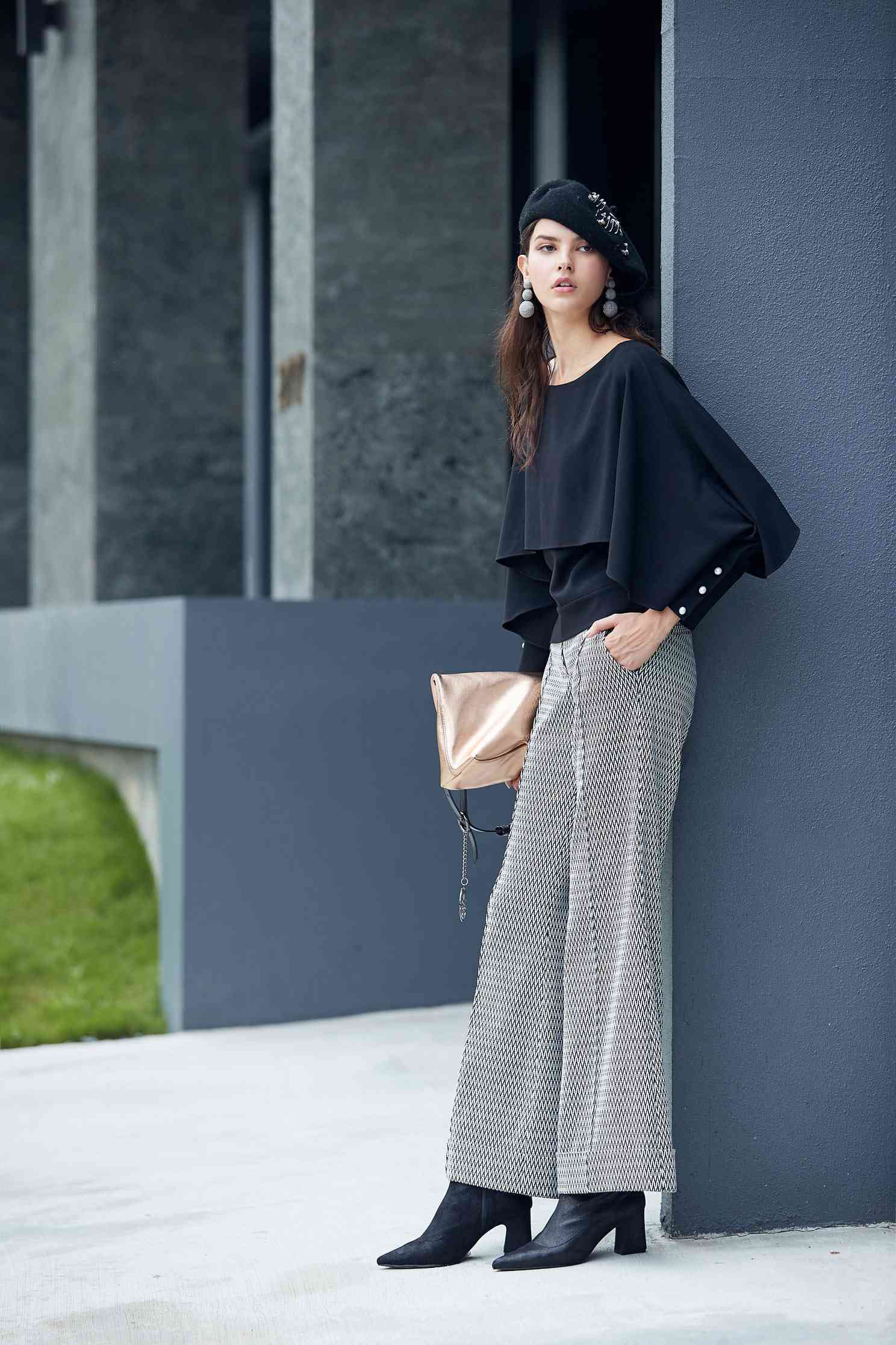 Houndstooth trousers