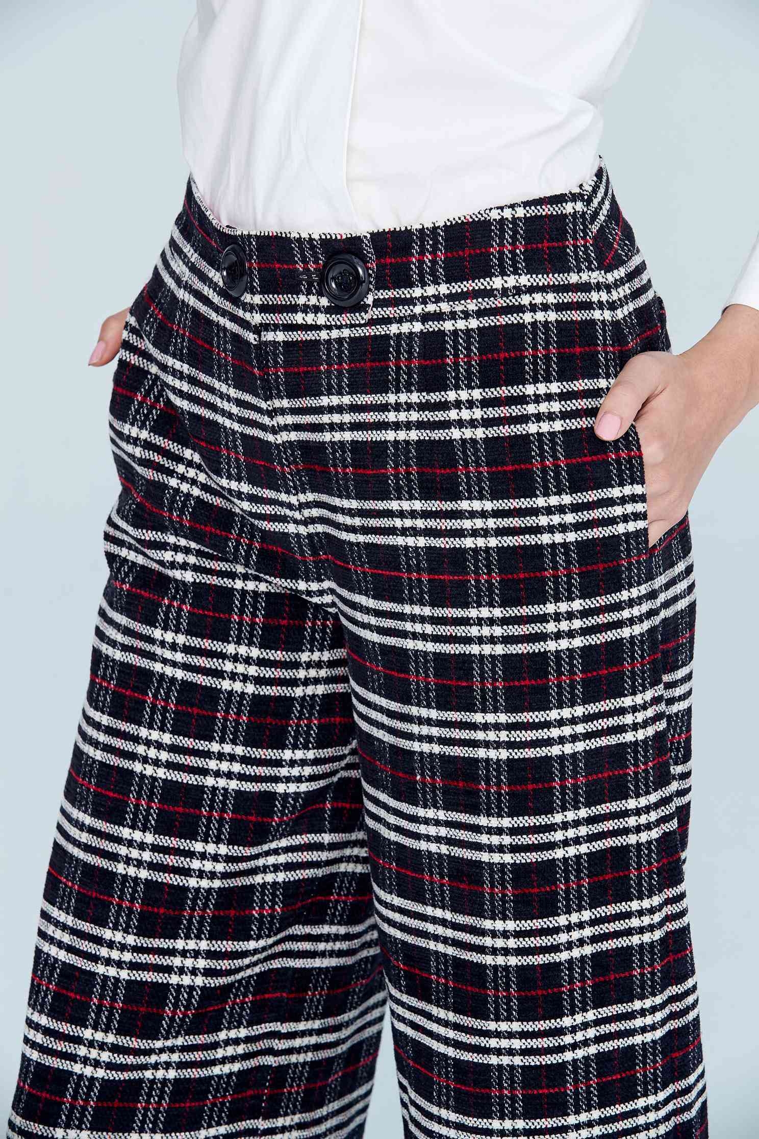 Vintage plaid classic design culottes