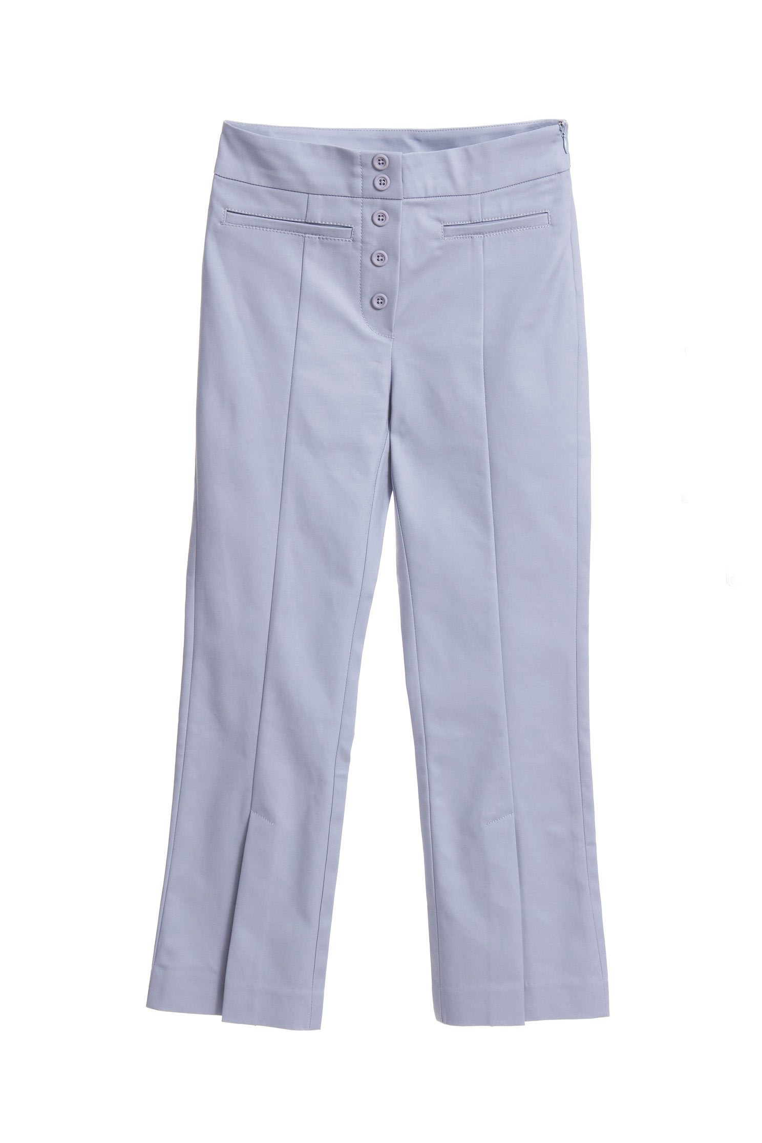 Plain slim pants