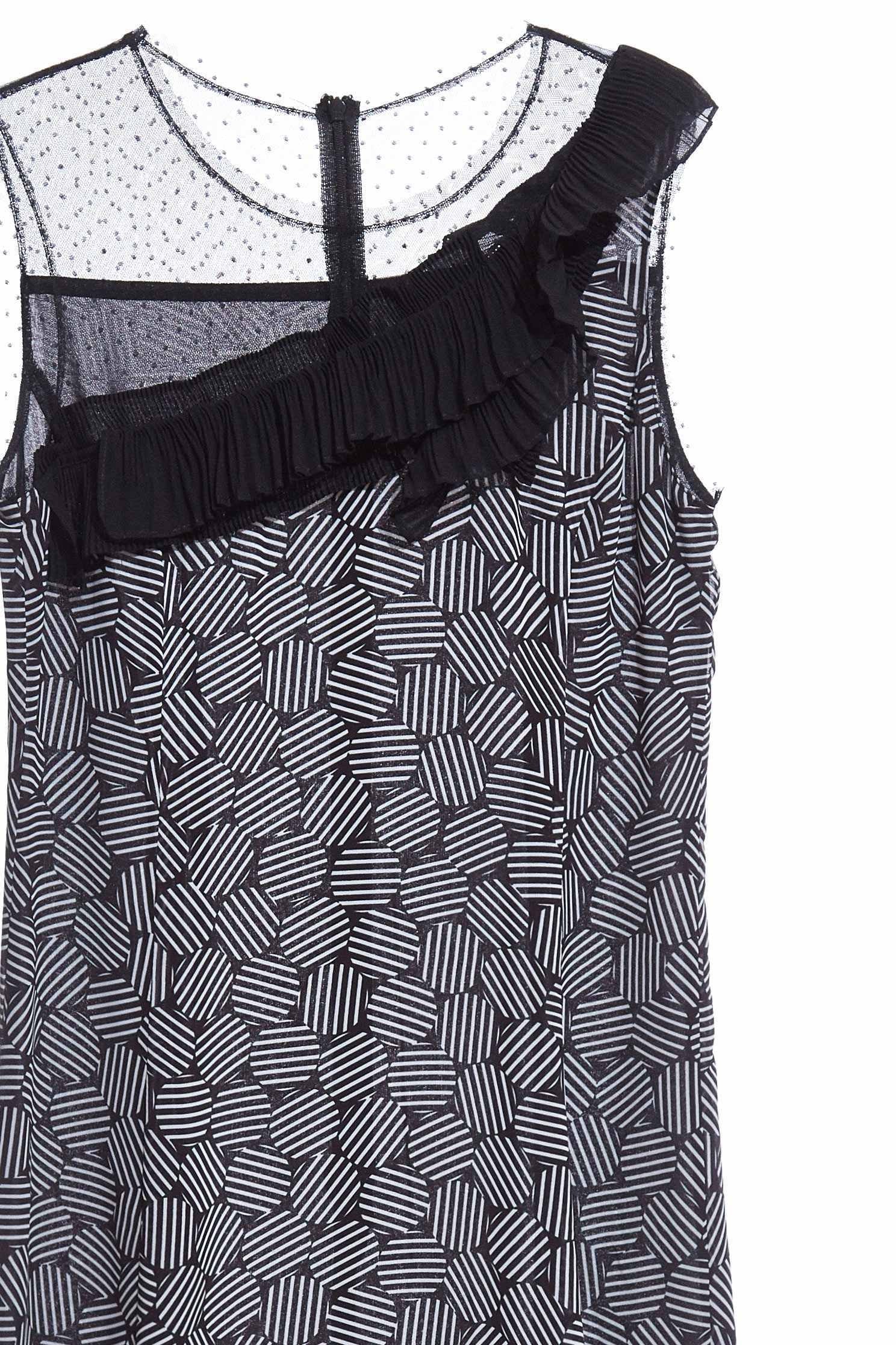 Charming solid flounce dress