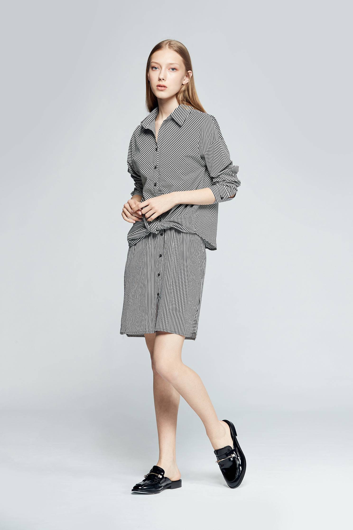 Striped design dress